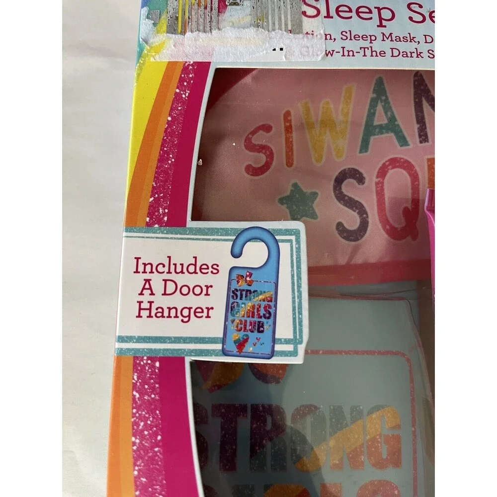 JOJO SIWA Sleep Set Body Lotion Sleep Mask Door Hanger Glow-In-Dark Stickers